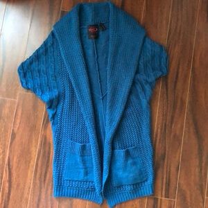 Artsy Chic Teal Cardigan